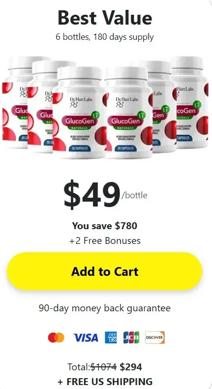GlucoGen17 price 6 bottle